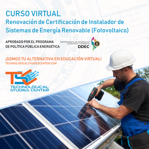Renovación Certificación Instalador de Sistemas Fotovoltaicos, aprobado por PPPE